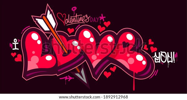 Detail Gambar Tulisan Graffiti I Love You Nomer 45