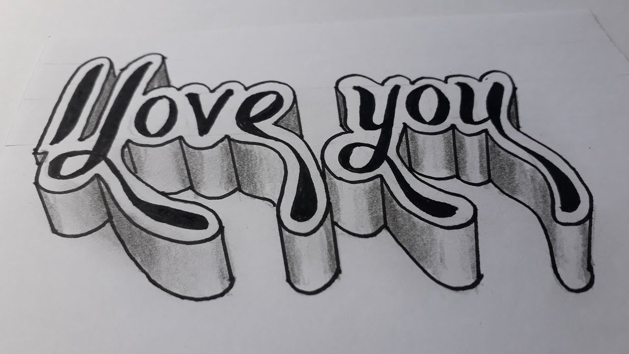 Detail Gambar Tulisan I Love You Keren Nomer 2