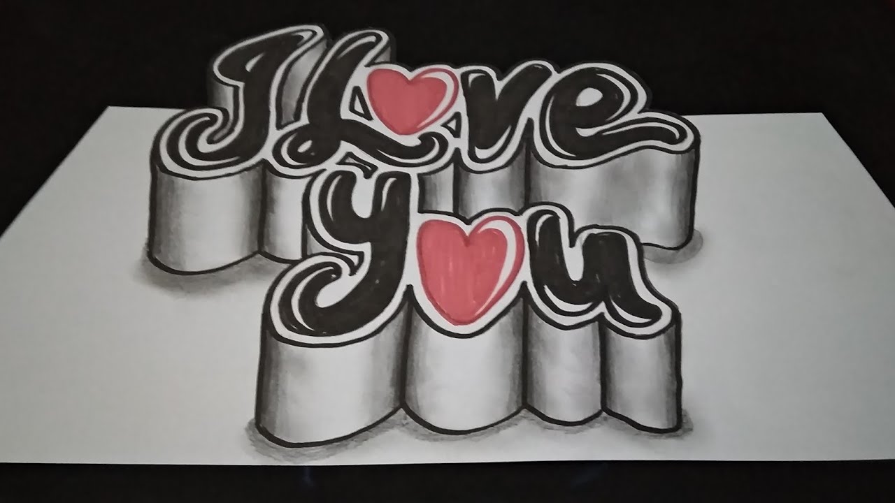 Detail Gambar Tulisan I Love You Keren Nomer 11