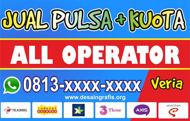 Detail Gambar Tulisan Jual Pulsa Nomer 40