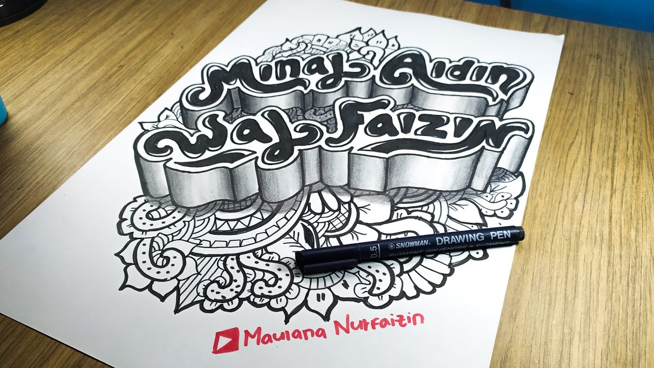 Detail Gambar Tulisan Minal Aidin Wal Faizin Nomer 43