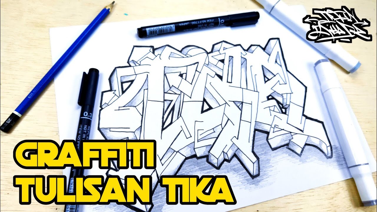 Detail Gambar Tulisan Nama Grafiti Di Kertas Nomer 54