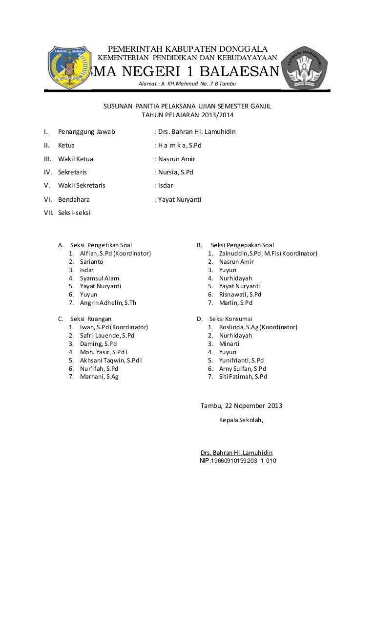 Detail Gambar Tulisan Ruang Panitia Ujian Nomer 22