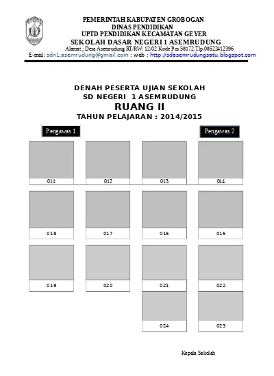 Detail Gambar Tulisan Ruang Panitia Ujian Nomer 23