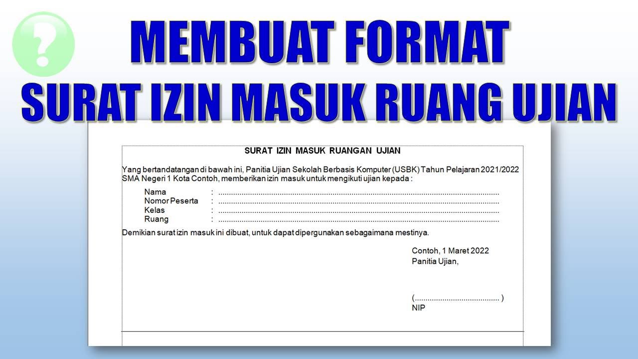 Detail Gambar Tulisan Ruang Panitia Ujian Nomer 38