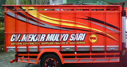 Detail Gambar Tulisan Samping Bak Truk Nomer 40