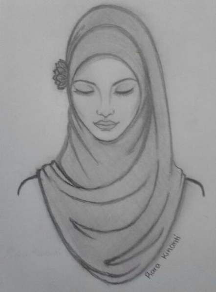 Gambar Tumblr Gambar Hijab Tumblr Pencil Art - KibrisPDR