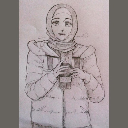 Detail Gambar Tumblr Gambar Hijab Tumblr Pencil Art Nomer 28