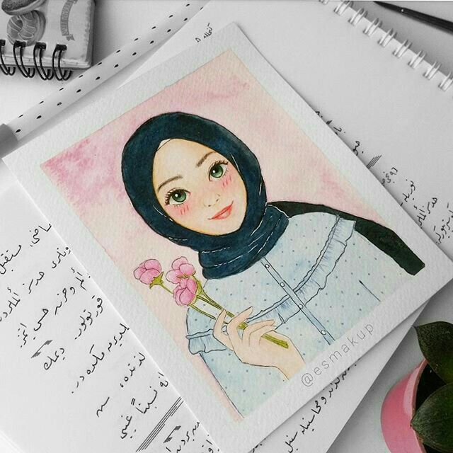 Detail Gambar Tumblr Gambar Hijab Tumblr Pencil Art Nomer 8