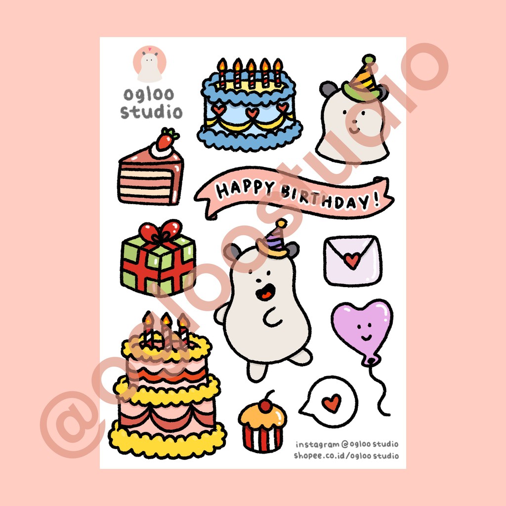 Detail Gambar Tumblr Sticker Tulisan Happy Birthday Nomer 7