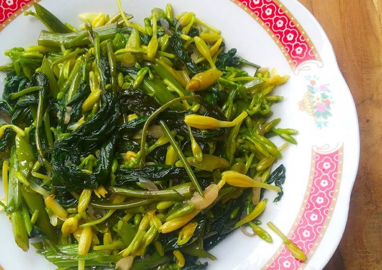 Detail Gambar Tumis Kangkung Bunga Pepaya Nomer 25