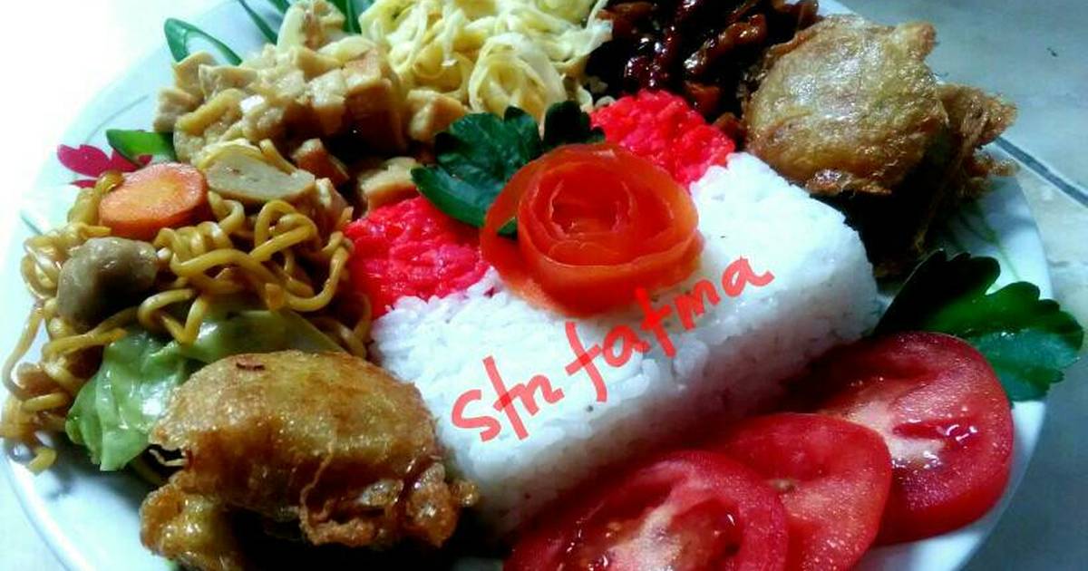 Detail Gambar Tumpeng Merah Putih Nomer 6