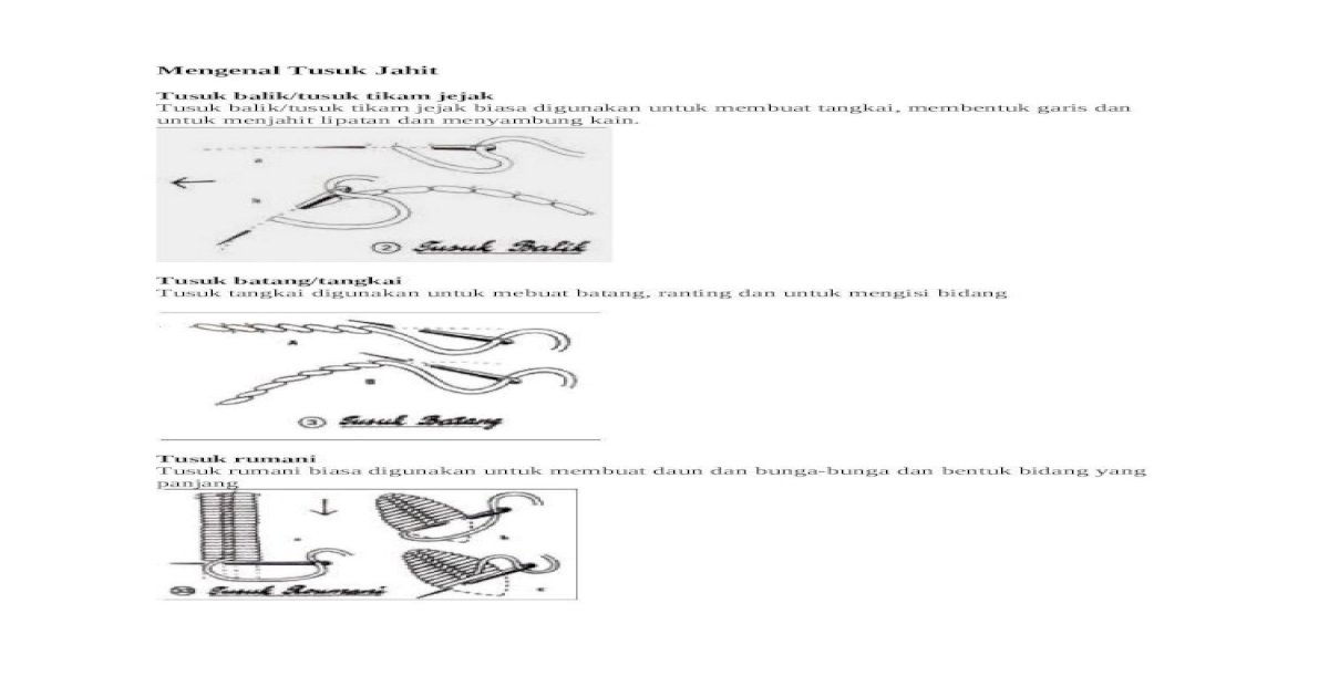 Detail Gambar Tusuk Tikam Jejak Nomer 49