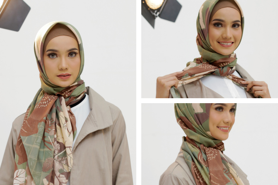 Detail Gambar Tutorial Hijab Segi Empat Nomer 51