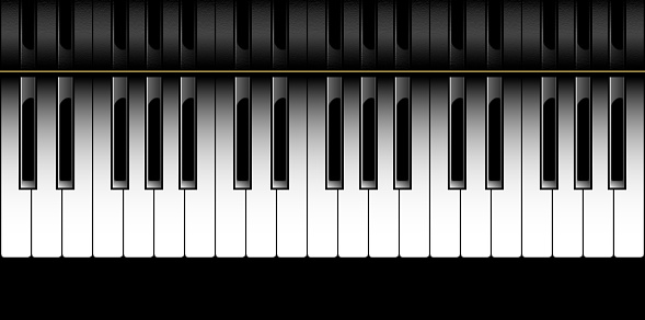 Detail Gambar Tuts Piano 1 Oktaf Nomer 20