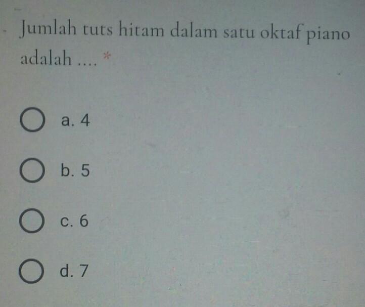 Detail Gambar Tuts Piano 1 Oktaf Nomer 50