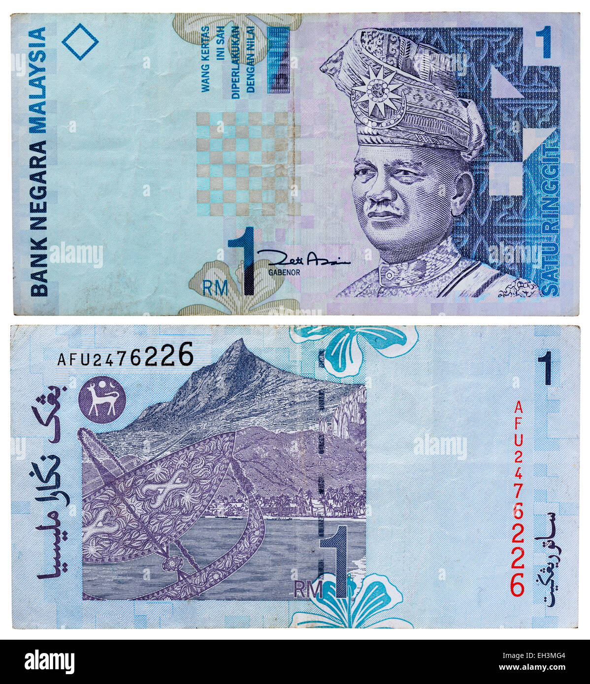 Detail Gambar Uang 1 Ringgit Malaysia Nomer 24