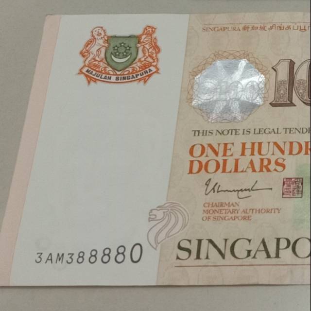 Detail Gambar Uang 100 Dolar Singapura Nomer 28