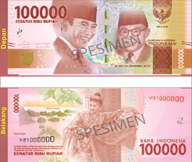 Detail Gambar Uang 100 Ribu Rupiah Nomer 10