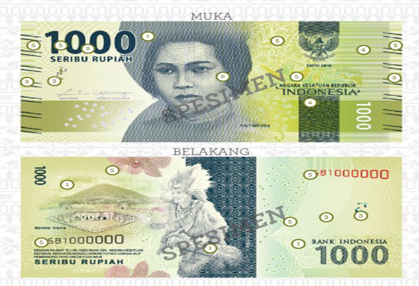 Detail Gambar Uang 1000 Baru Nomer 15