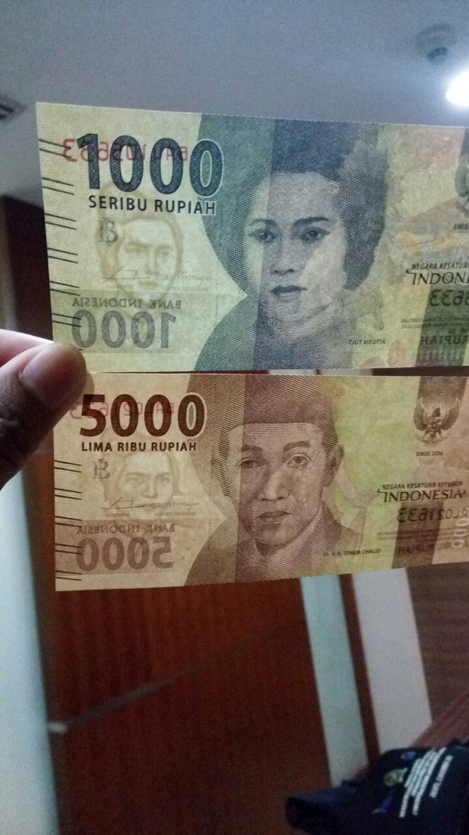 Detail Gambar Uang 1000 Baru Nomer 24