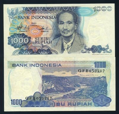 Detail Gambar Uang 1000 Rupiah Nomer 25