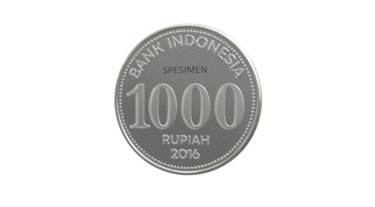 Detail Gambar Uang 1000 Rupiah Logam Nomer 30