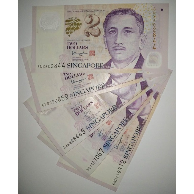 Detail Gambar Uang 2 Dolar Singapura Nomer 33