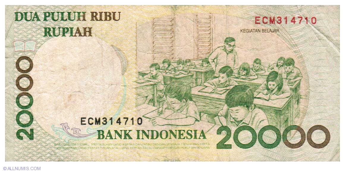 Detail Gambar Uang 20000 Rupiah Nomer 54