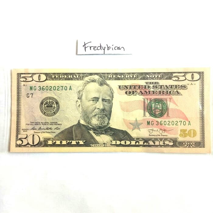 Gambar Uang 50 Dolar Amerika - KibrisPDR