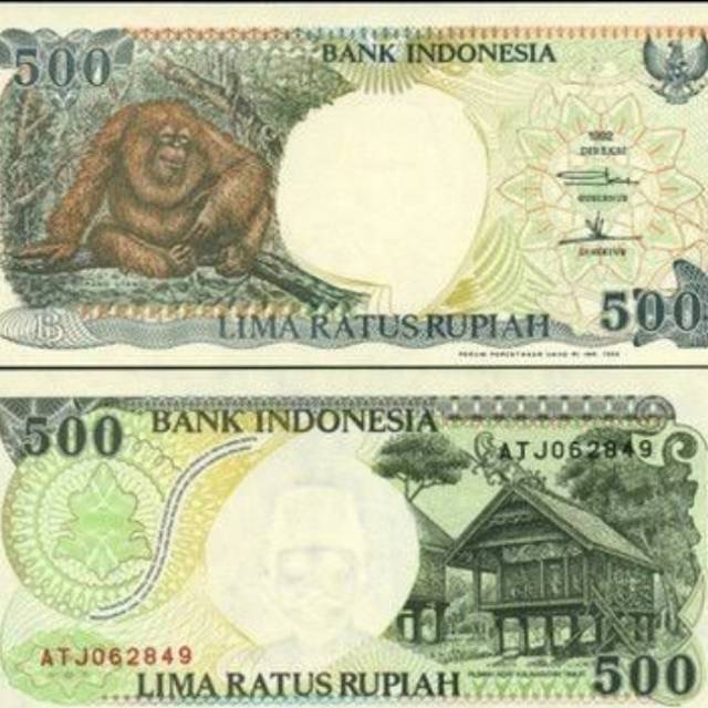 Detail Gambar Uang 500 Rupiah Nomer 2