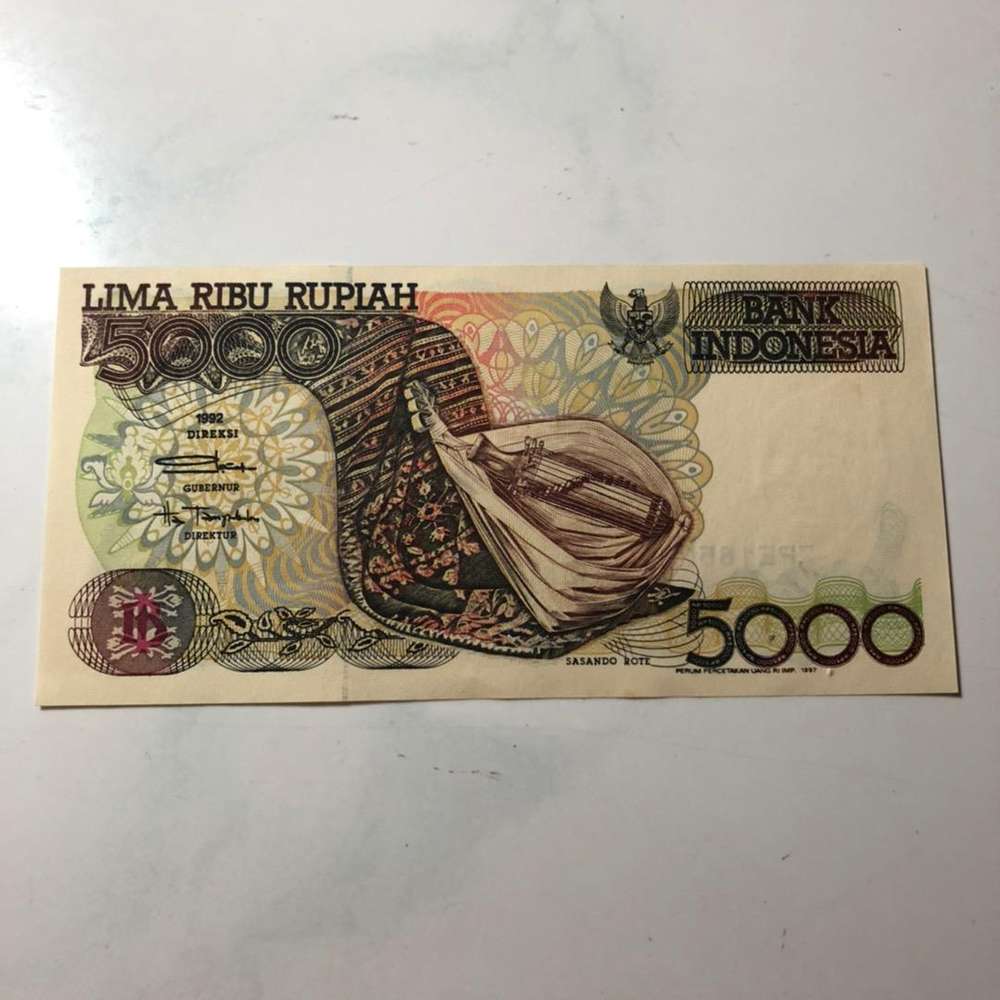 Detail Gambar Uang 5000 Rupiah Nomer 28