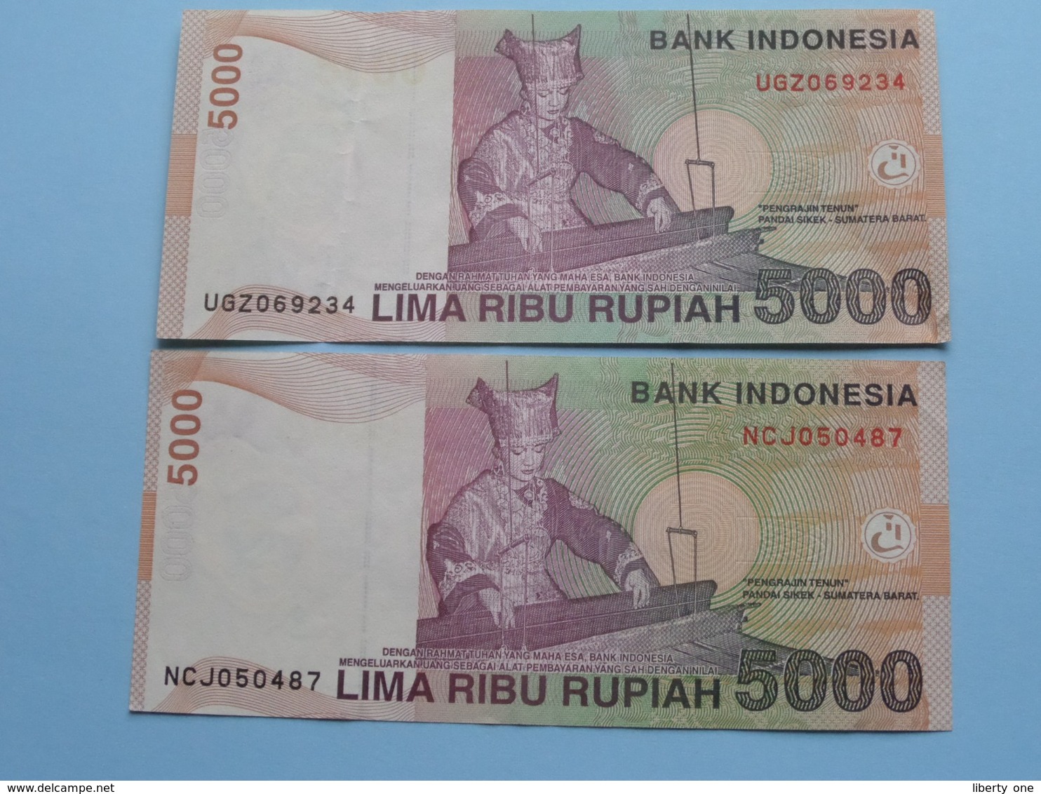 Detail Gambar Uang 5000 Rupiah Nomer 39