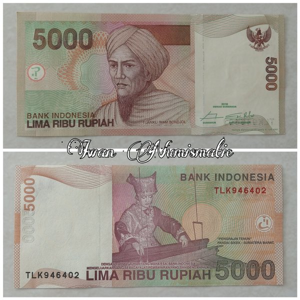 Detail Gambar Uang 5000 Rupiah Nomer 44