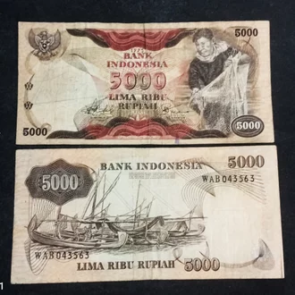 Detail Gambar Uang 5000 Rupiah Nomer 55