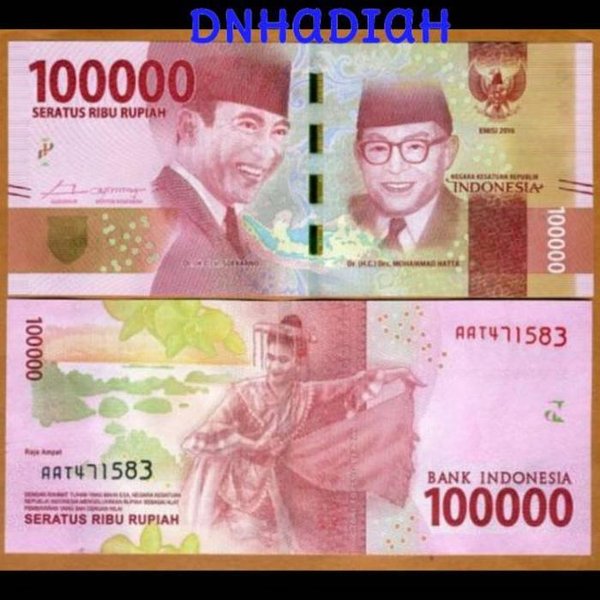 Detail Gambar Uang Baru 100 Ribu Nomer 14