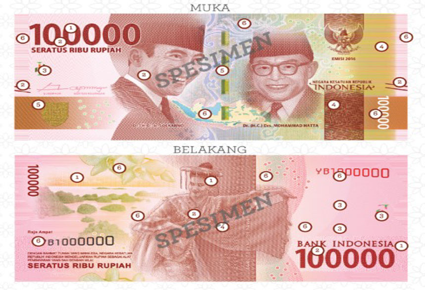 Detail Gambar Uang Baru Indonesia 2017 Nomer 13