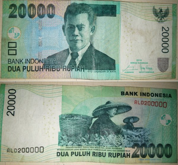 Detail Gambar Uang Duapuluh Ribu Nomer 6