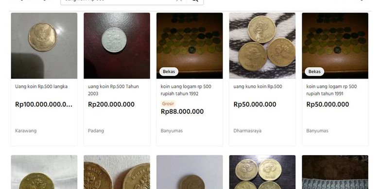 Detail Gambar Uang Koin Lima Ratus Rupiah Nomer 33