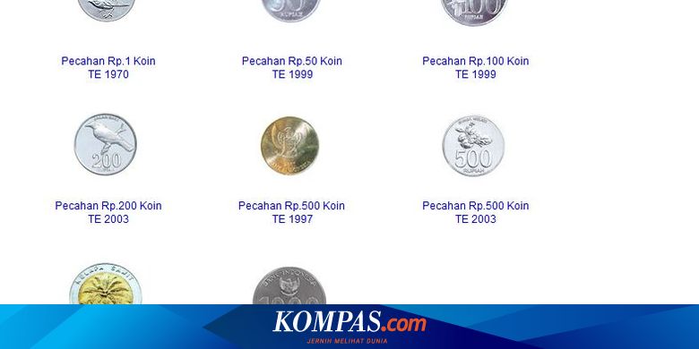 Detail Gambar Uang Logam Mulai Nilai Terkecil Nomer 13
