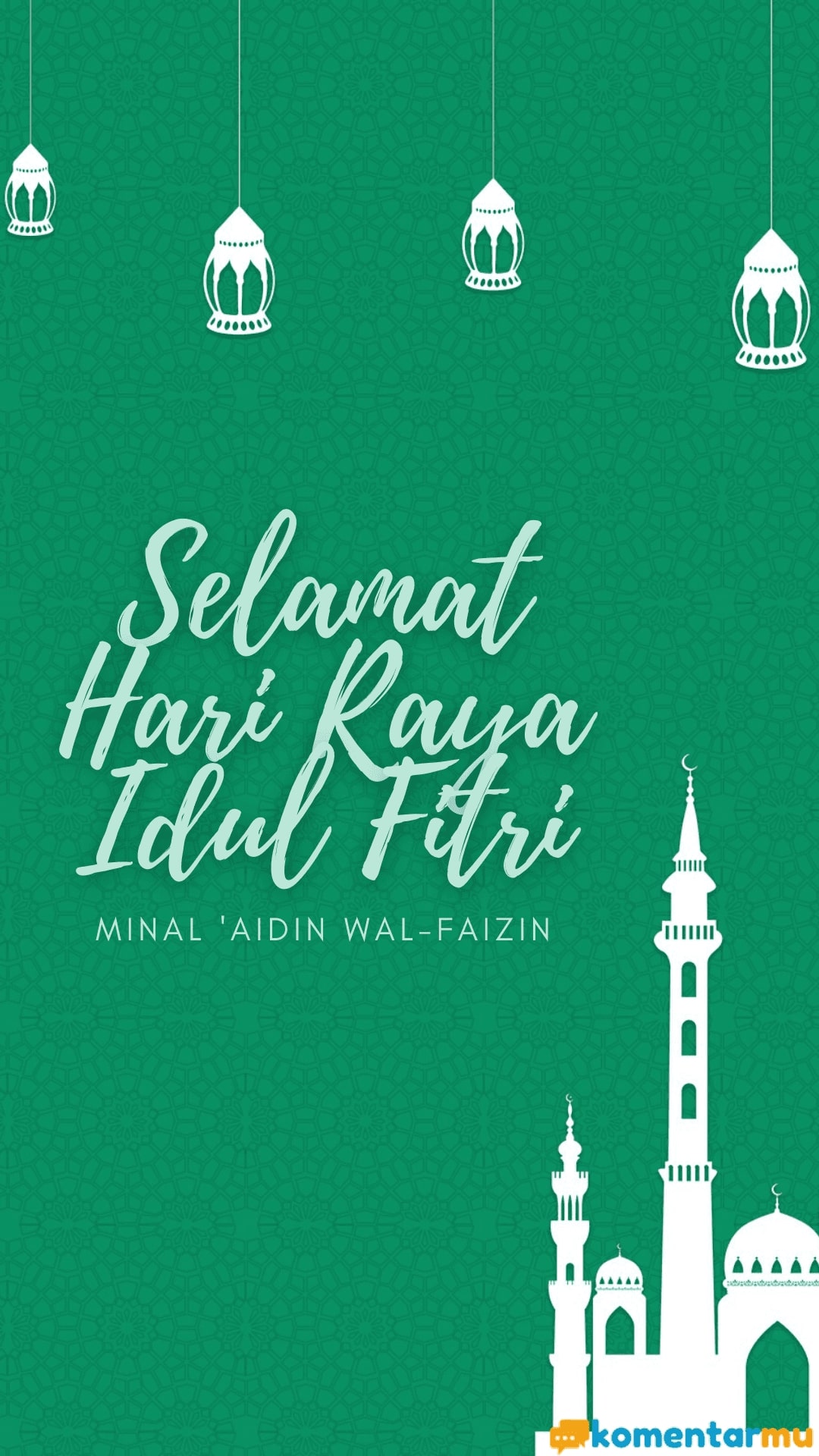 Detail Gambar Ucapan Minal Aidin Wal Faizin Nomer 33