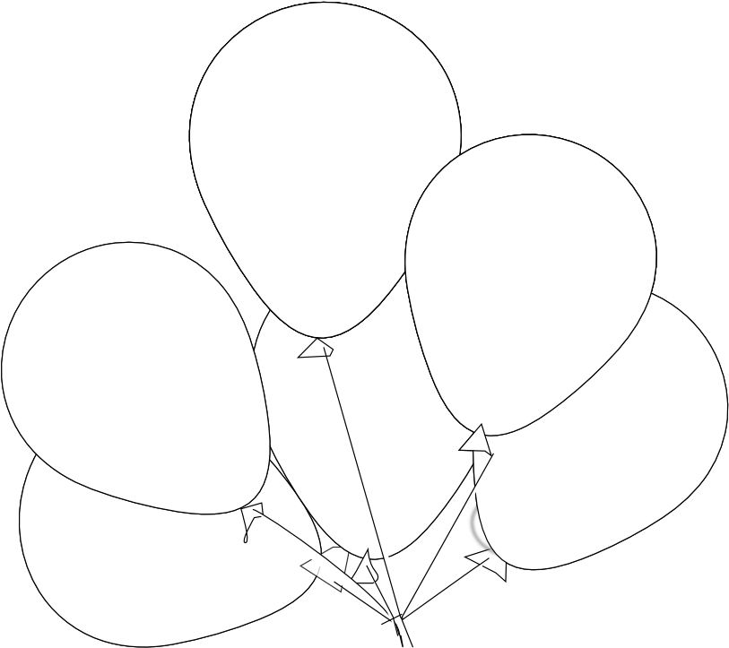 Detail Balloon Black And White Png Nomer 10