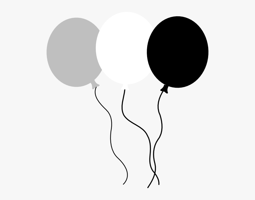 Detail Balloon Black And White Png Nomer 12