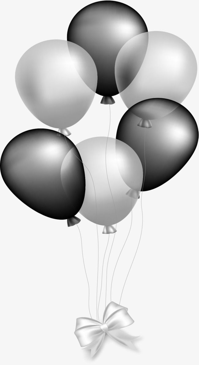 Detail Balloon Black And White Png Nomer 13