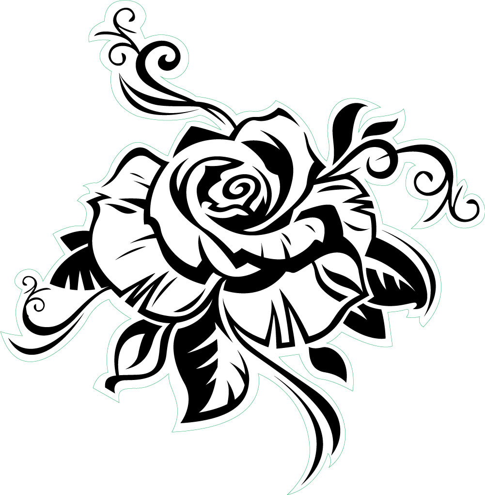 Detail Black Rose Tattoo Nomer 23