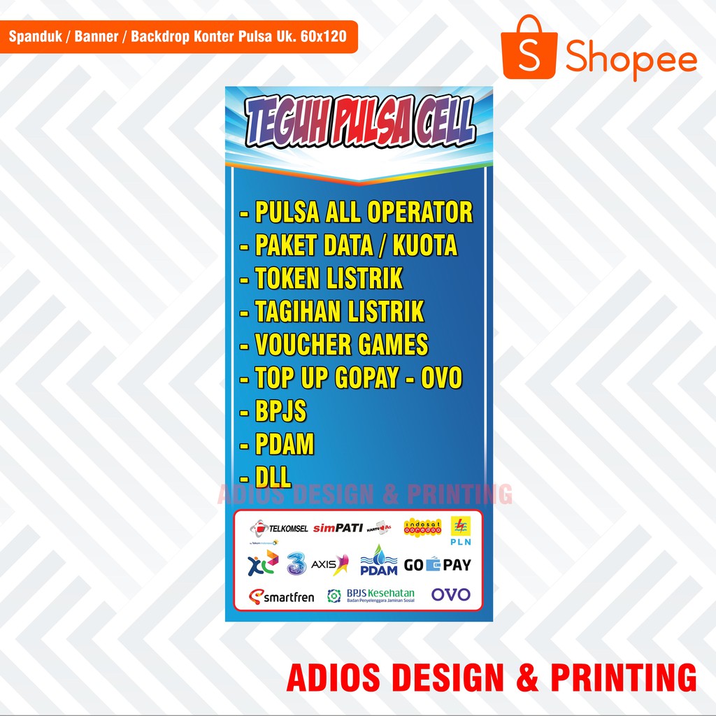 Desain Banner Jual Pulsa - KibrisPDR