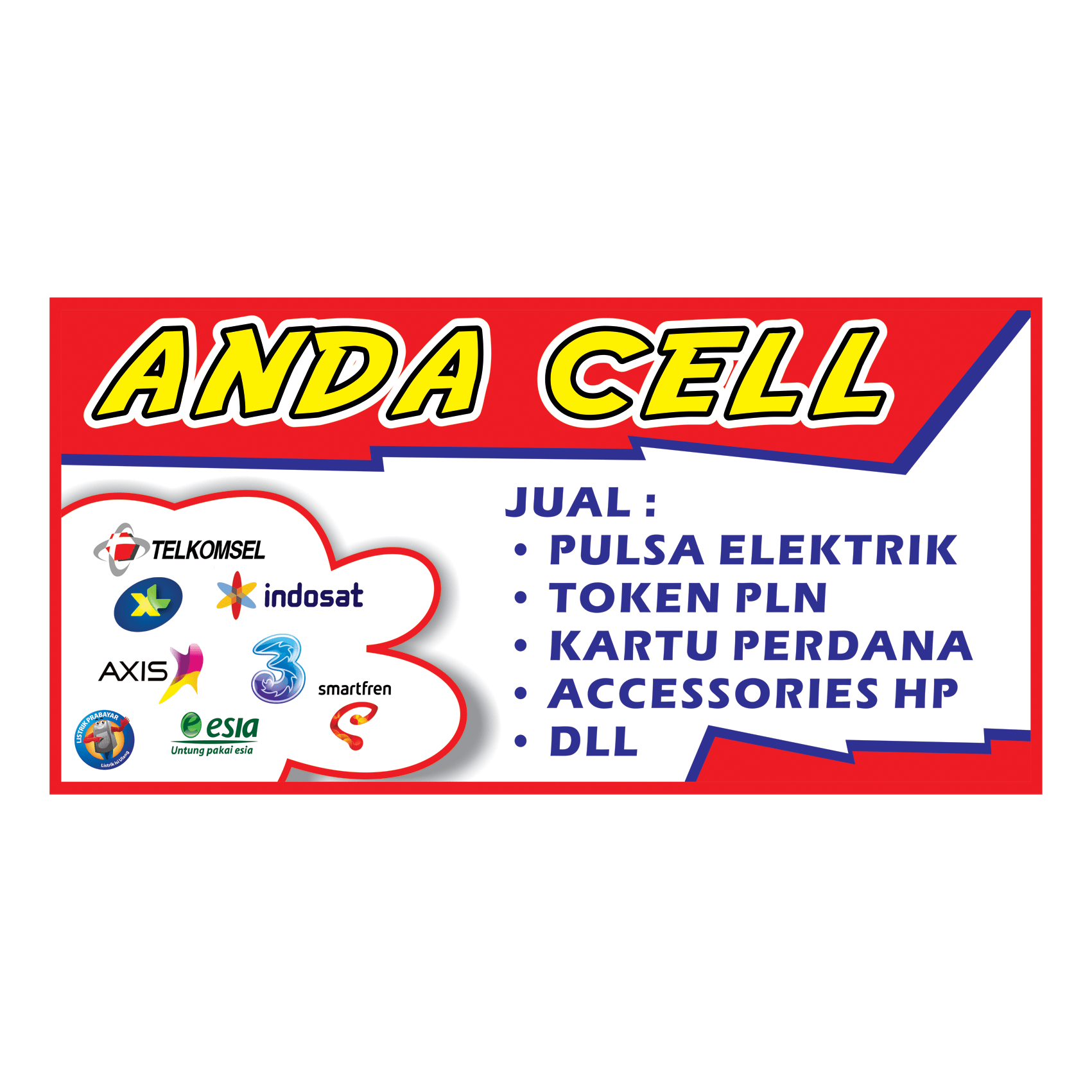 Detail Desain Banner Jual Pulsa Nomer 45