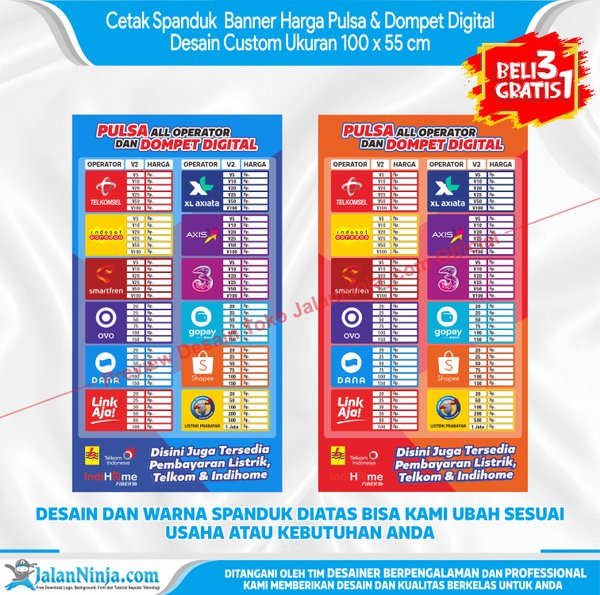 Detail Desain Banner Jual Pulsa Nomer 47