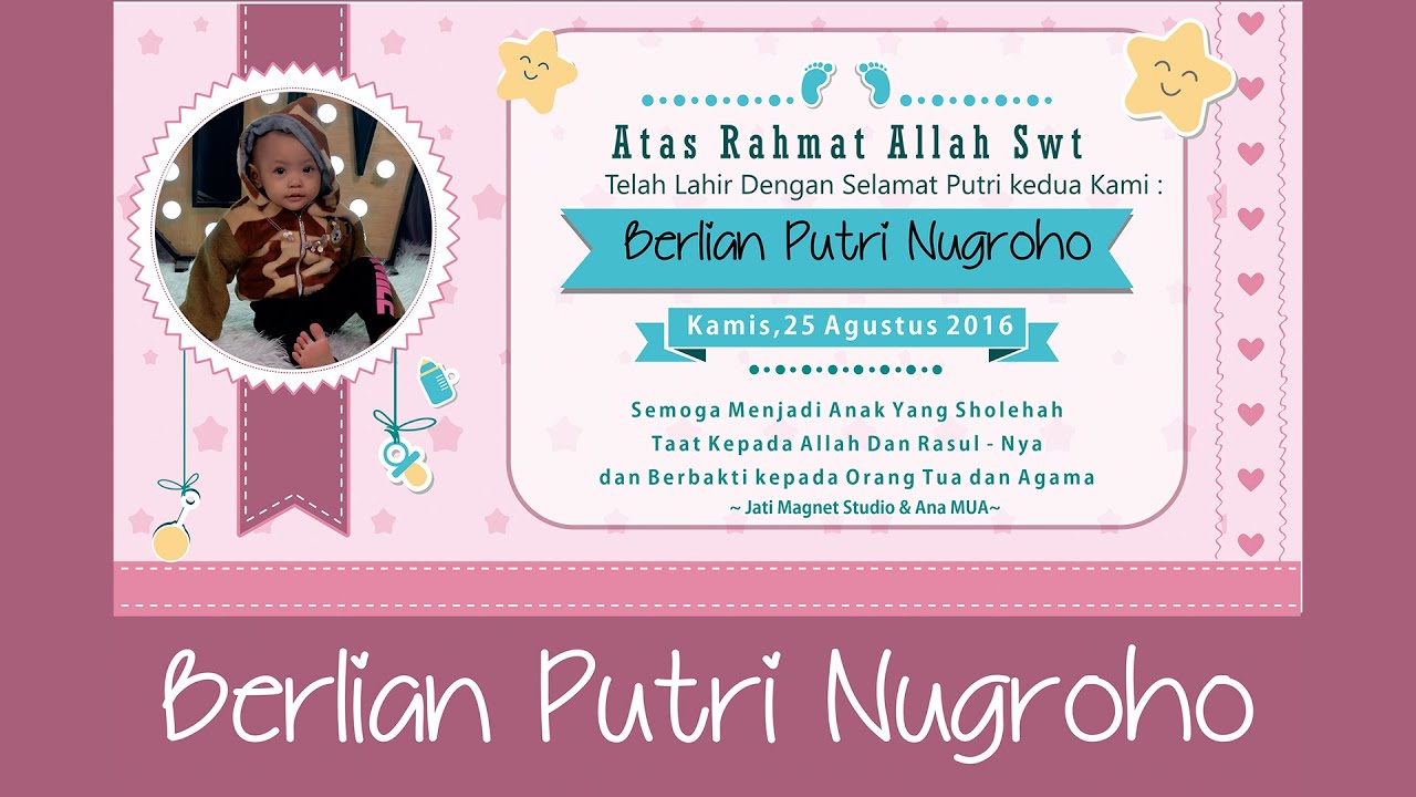 Detail Desain Banner Kelahiran Bayi Nomer 20