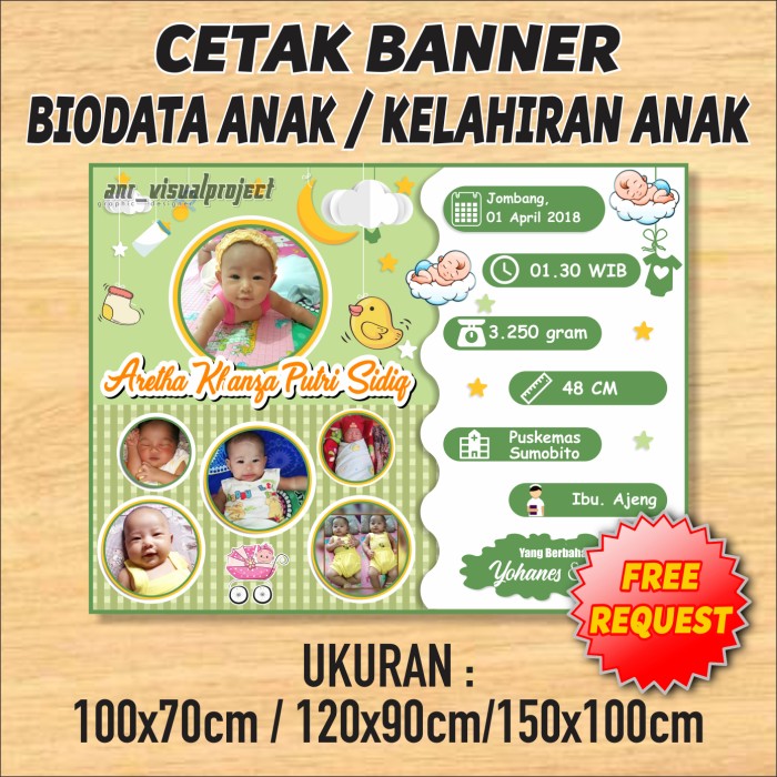 Detail Desain Banner Kelahiran Bayi Nomer 22